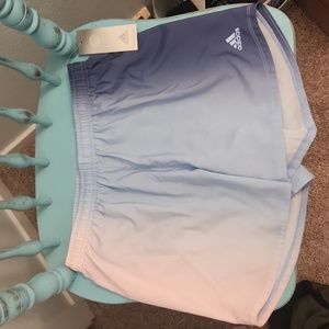 NWT Girls Adidas pastel ombre athletic shorts YXL